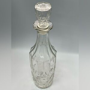 🥃 Anchor Hocking Wexford Diamond Cut Glass‎ Decanter with Stopper
